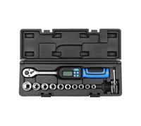 Clé dynamométrique ergonomique précise têtes interchangeables Lecture numérique et systèmes d'alarme de valeur prédéfinie 4 unités de mesure Clé dynamométrique préréglée Affichage numérique