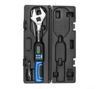 Clé dynamométrique numérique avec plage réglable de 6,8 à 135 Nm, alertes LED et acoustiques, stockage de données pour 50 valeurs, utilisation dans le sens horaire/anti-horaire pour automobile et