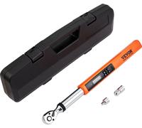 Clé dynamométrique VEVOR 3/8", 5-50Nm Clé dynamométrique vélo & moto, ± 2% d'erreur, adaptateur 1/2-1/4", 72 dents tête à cliquet Clé dynamométrique facile à régler