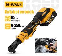 Clé électrique à cliquet à Angle droit, 1/2 pouces, sans fil, vitesse Variable e retrait d'écrou, outils électriques pour Dewalt, broche de batterie 20V 10 mm Sans batterie