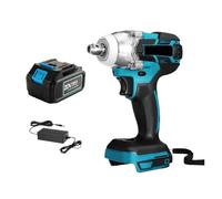 Clé Électrique Sans Fil 2 En 1 350N.m, Tournevis 1/2, Batterie Li-ion, Perceuse À Percussion, Outil For 18V Travailler Efficacement(One Battery)