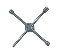 Clé en croix fixe renforcée métal satiné, douille de 1,7, 1,9, 2,1 cm. - AUTOBEST