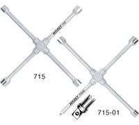 Clé en croix Hazet 715-01 pour voitures, pour van, pour bus