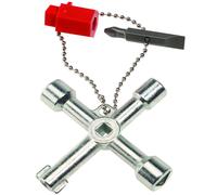 Clé en croix universelle 6 empreintes - Spécial électricien - 261502