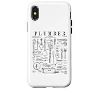 Clé et Outils de plomberie Vintage avec Impression Vernie Coque pour iPhone X/XS