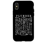 Clé et Outils de plomberie Vintage avec Impression Vernie Coque pour iPhone X/XS