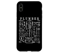 Clé et Outils de plomberie Vintage avec Impression Vernie Coque pour iPhone XS Max