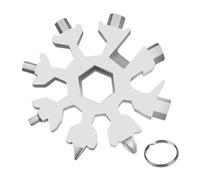 locon de neige multifonctionnelle 18 en 1, outil à vis, ouvre-bouteille Submersible, outils de survie for Camping en plein air 1/2 pièces(1pcs White)