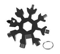 locon de neige multifonctionnelle 18 en 1, outil à vis, ouvre-bouteille Submersible, outils de survie for Camping en plein air 1/2 pièces(1pcs Black)