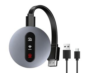 Clé HDMI sans Fil 1080P Double Bande 2.4G/5GHz Plug & Play | Android/iOS/Windows, Miracast & Chromecast, TV/Moniteur/Projecteur, Streaming Vidéo, Compatible Google