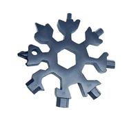 Clé hexagonale 18 en 1 for la neige, tournevis multifonction, porte-clés hexagonal, clé mixte for vélo(Black)