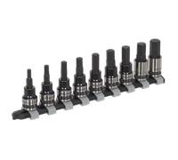 Clé Hexagonale Douille Embout Set 9pc 1cmSq Clé Métrique Noir AK7986 Sealey Neuf