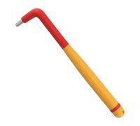 Clé hexagonale haute tension en forme de L avec isolation complète jusqu'à 1000 V pour une manipulation sûre dans des environnements vivants avec normes VDE remplies (3 mm)