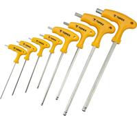 Topex 35d967 Lot de 8 clés Allen hexagonales avec manche en T, sous blister