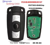 Clé Intelligente À Distance De Voiture,315/433/868mhz,Pour Bmw Série 1/3/5/7 X5 X6 Z4 Cas3,Systèmes Kr55wk49127,Puce Pcf7953/Id46 - Type 868mhz