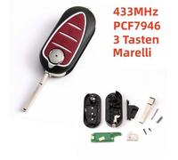 Clé intelligente vierge 3 boutons ALPHA ROMEO MITO 159 GIULIETTA BSI Magnetti Marelli à programmer