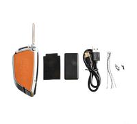 Clé LCD de rechange avec télécommande mécanique sans clé pour allumage par poussée, coque de e voiture avec localisateur de clé perdue, coque en alliage