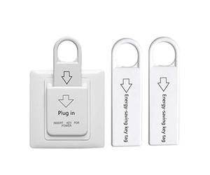 Clé magnétique à haute économie d'énergie de type 86 pour l'alimentation avec 3 cartes d'insertion Interrupteur d'alimentation pour maisons d'hôtes, immeubles de bureaux, hôtels, appartements, villas