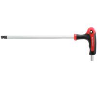 Clé mâle 6 pans à tête sphérique à poignée en T sur support, 4 mm KS TOOLS - 151.8133-E