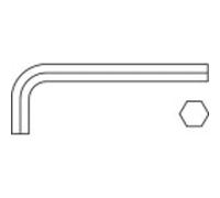 TOOLCRAFT 112846 6 pans intérieurs Clé mâle coudée 0.9 mm