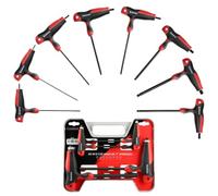 Jeu de 8 clés mâles emmanchées en 'T' 6 pans sphériques - HANGER - 250191