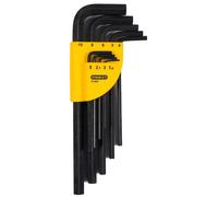 Stanley 1-13-947 - Jeu de Clés Mâles Longues sur Support - Fabriquées en France - - Acier au Silicium - Conformes aux Normes ISO 2936 et Din 911-9 Pièces