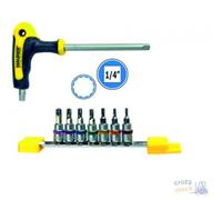 Clé Maurer Plus Avec Boussole Et 8 Pz Bits Acier S2 Torx Tamper Trou 1.4