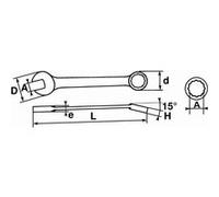 Clés mixtes SAM - 50A-....