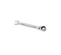 FACOM - Clé Mixte à Cliquet Métrique 18mm - 467B.18 - Système Ultra-Grip Antidérapant - Mécanisme à Cliquet Compact Réversible par Levier - Œil et Fourche Inclinés à 15° - Chrome Satiné