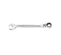 Facom - Clé mixte à cliquet métrique 19 mm 467B.19 - Ultra-Grip antidérapant, réversible par levier