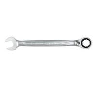 Clé mixte à cliquet réversible Gearplus œil incliné finition satinée 34mm - KS TOOLS - 503.4630 argent métallique