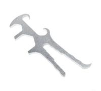 Clé mixte multifonction 10 en 1 - Poignée ergonomique antidérapante - Acier 60# robuste - Clé noire de 22 cm pour seaux, barre de pulvérisateur