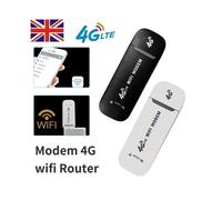 Clé modem USB 4G LTE débloquée, carte adaptateur Wi-Fi, adaptateur point d'accès, Rou QTX Blanc