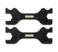 Clé multifonction à double extrémité avec niveau intégré pour réparation de plomberie de salle de bain, outil manuel pour robinets et conduites d'eau, 190 x 70 mm, plastique, B