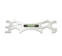 Clé multifonction en acier inoxydable avec niveau intégré pour salle de bain, cuisine et travaux de plomberie - Outil hexagonal ouvert résistant à la corrosion