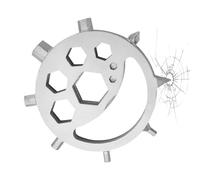 Clé multiple | Clé en acier inoxydable | Clé multifonctionnelle créative de soleil, lune et étoile, outil multiple flocon de neige 15 en 1 pour réparation