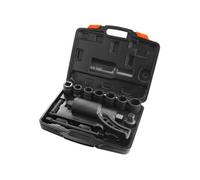 VEVOR Clé Multiplicateur de Couple 25,4 mm Rapport 1:58 Multiplicateur de Force avec 8 Douilles Coffret Démultiplicateur de Couple en Acier Allié pour Démontage d’Écrou de Roue Voiture Atelier Garage