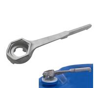 Clé ouvre-baril, outil d'ouverture de seau en métal - Clé à barillet en aluminium pour bouchon de bonde de 5,1 cm et 1,9 cm à ouverture rapide pour un usage industriel