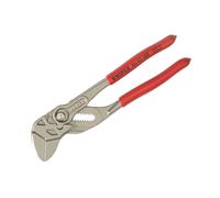 Knipex Pince-clé pince et clé à la fois chromée, gainées en plastique 180 mm (carte LS/blister) 86 03 180 SB