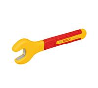 Bosch Professional Clé plate VDE 17 mm – fourche inclinée 15°, certifiée jusqu'à 1 000 V, isolée TPE