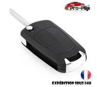 Clé Plip Compatible avec Opel Zafira Antara Meriva Astra Corsa Tigra 2 Boutons Coque @Pro-Plip