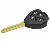 Clé Plip Compatible avec Toyota Auris Hilux Camry Corolla Avensis Avalon 4 Boutons Coque Boitier de Télécommande @Pro-Plip