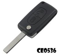 Cle plip pour peugeot 107 207 208 307 308 sw 407 modèle ce0536 lame avec rainure coque telecommande pro-plip
