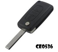 Cle plip pour peugeot 3 boutons coffre 107 207 208 307 308 407 807 modèle ce0536 lame avec rainure coque telecommande @pro-plip