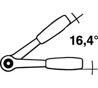 Clé polygonale à cliquet 25 7x8mm 12-KT.L.109mm nb.Z.22 STAHLWILLE
