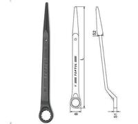 Clés polygonales TOPTUL 24 mm, Länge: 380mm 45 Grad
