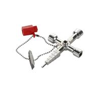 Clé pour cabines d'eau, de gaz et d'électricité 70 mm, idéale pour les installations sanitaires et électriques.