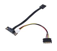 Clé pour câble adaptateur PCIe 1 x 270 ° - Haute compatibilité - Pour PC - Extension de périphérique de réseau - Câble d'extension de carte de réseau