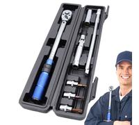 Clé pour écrous de roue pneu - Entraînement bidirectionnel, échelle micro-réglage, tête à dégagement rapide | Équipement mécanique professionnel soutenir le Kit récupération en bordure route serrage b