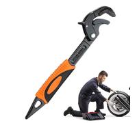 Clé pour Pommeau de Douche - Levier à Poignée Anti-Dérapante Sécurisée,Avec Embout Pointu pour Écrous et Boulons | Pour Écrous, Salle de Bain, Cuisine, Garage, Réparation Voiture, Lieu de Travail,